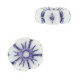 Abalorio flor de cristal checo 9mm - Blanco zafiro claro 03000/54325